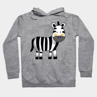 cute zebra cartoon Hoodie